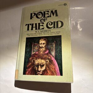 Poem of the CID by W.S. Merwin 1st Meridan Printing 1975 WITHDRAWN LIBRARY BOOK